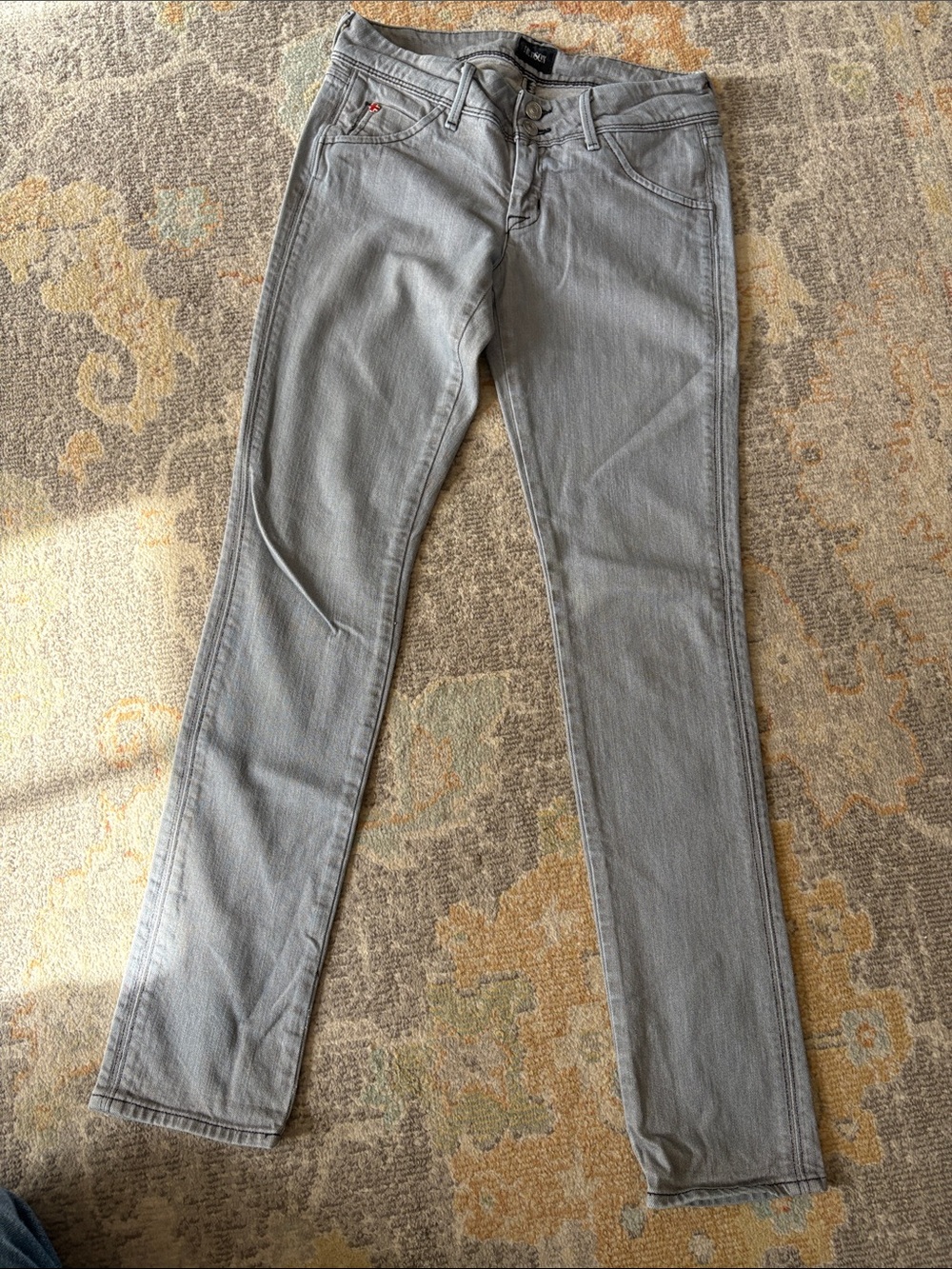 Hudson Colin low-rise skinny Flap back pocket Women’s Jeans - Gray 26 x 30.5